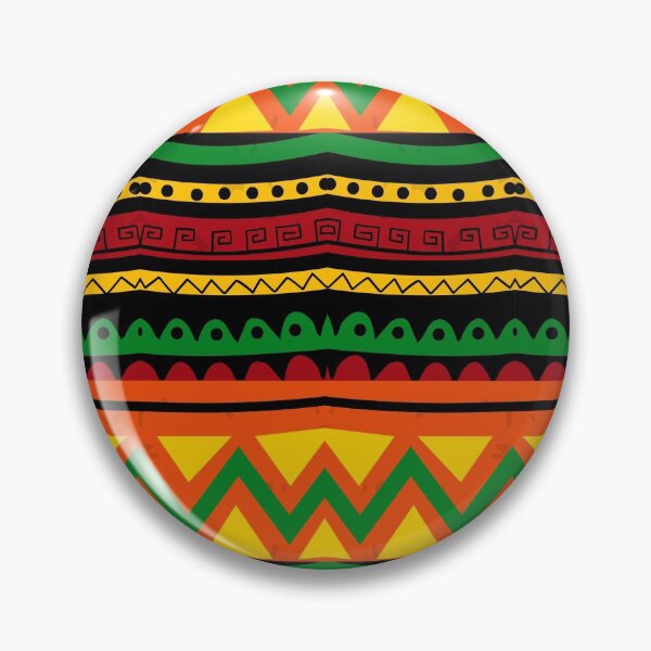 Item preview, AFRICAN PRINT ORANGE, BURT ORANGE GREEN YELLOW designed and sold by wildwhimsical.