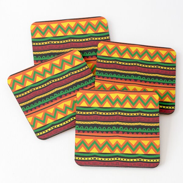 Item preview, AFRICAN PRINT ORANGE, BURT ORANGE GREEN YELLOW designed and sold by wildwhimsical.
