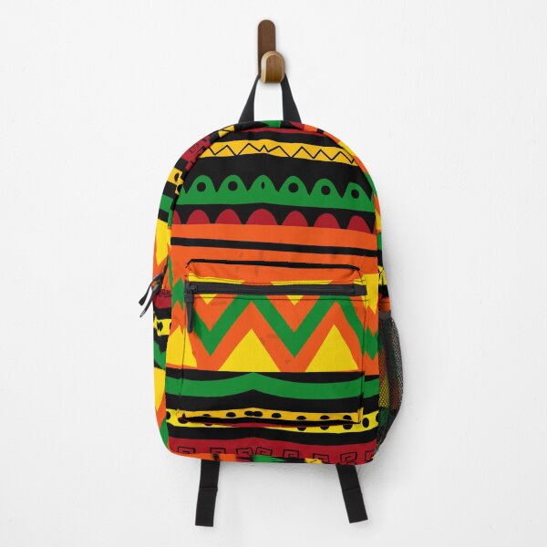 Item preview, AFRICAN PRINT ORANGE, BURT ORANGE GREEN YELLOW designed and sold by wildwhimsical.