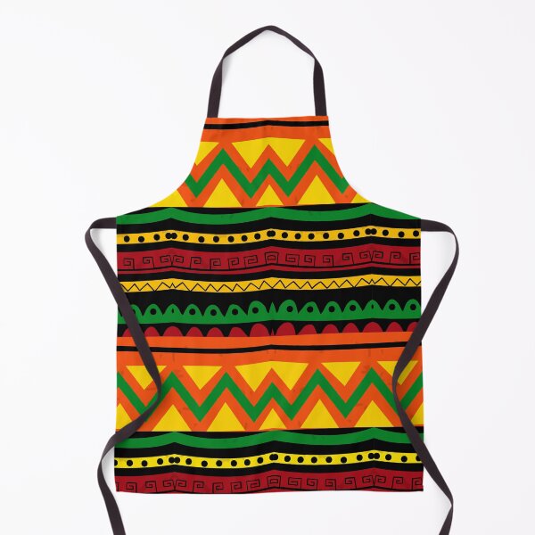 Item preview, AFRICAN PRINT ORANGE, BURT ORANGE GREEN YELLOW designed and sold by wildwhimsical.