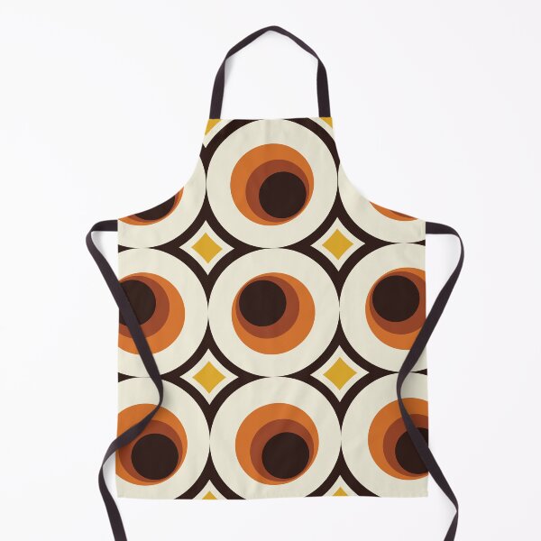 Item preview, 1970s Orange Mid-Century Modern Circle 1 designed and sold by MonstersMashU.