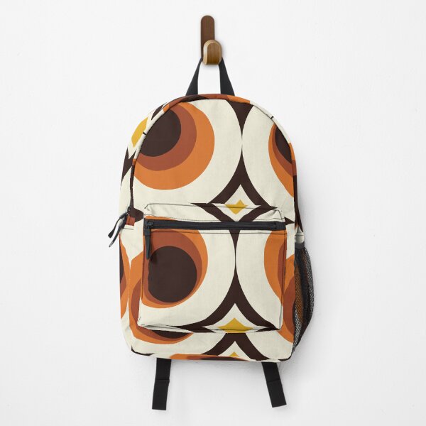 Item preview, 1970s Orange Mid-Century Modern Circle 1 designed and sold by MonstersMashU.