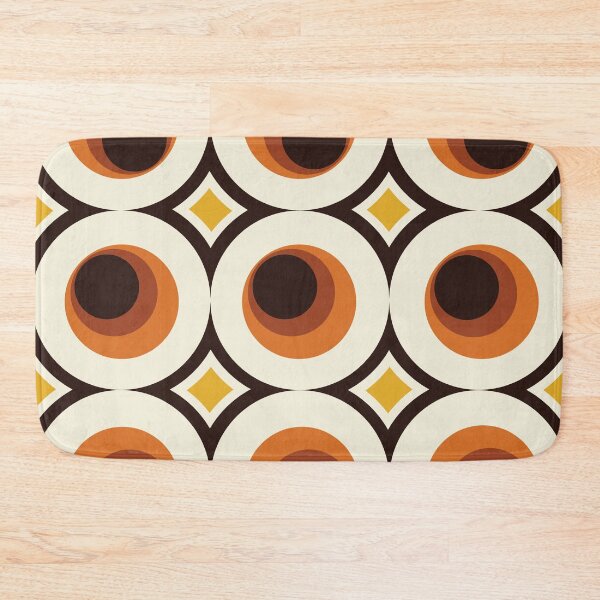 Item preview, 1970s Orange Mid-Century Modern Circle 1 designed and sold by MonstersMashU.