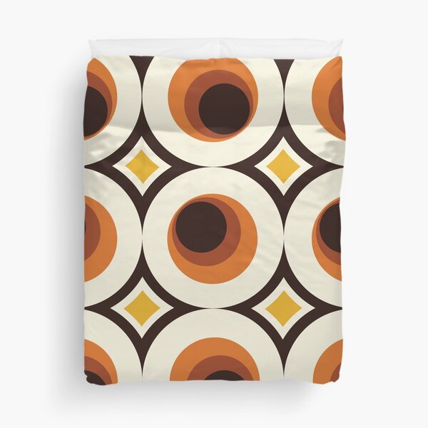 Item preview, 1970s Orange Mid-Century Modern Circle 1 designed and sold by MonstersMashU.