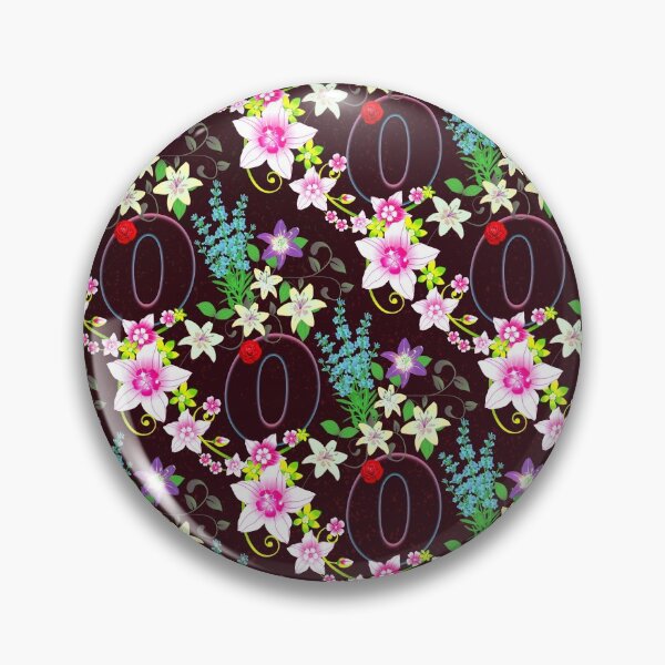 Item preview, Pattern of Floral and Letter O  designed and sold by MoSaid.