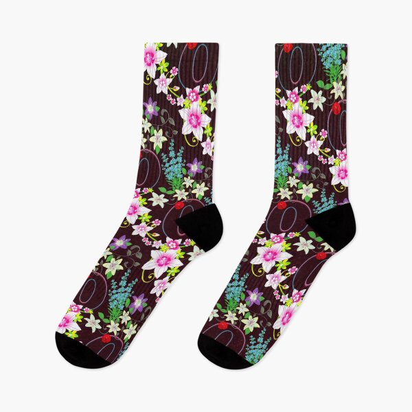 Item preview, Pattern of Floral and Letter O  designed and sold by MoSaid.