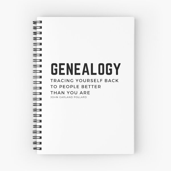 Item preview, Genealogy Tracing yourself back to people better than you are. John Garland Pollard quote and definition of the genealogist work. designed and sold by Vintage-TM.