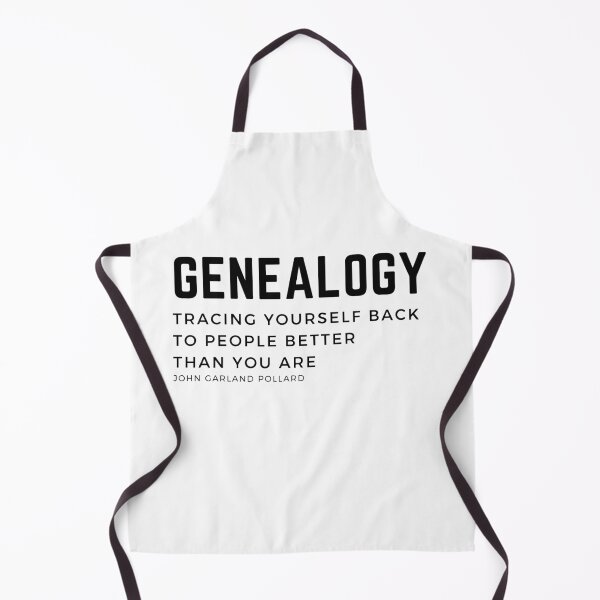 Item preview, Genealogy Tracing yourself back to people better than you are. John Garland Pollard quote and definition of the genealogist work. designed and sold by Vintage-TM.