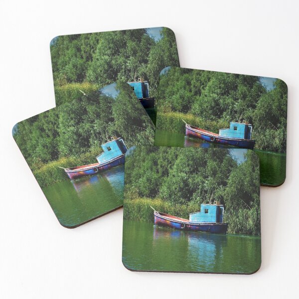 Item preview, Blue Boat Green Water designed and sold by ralphsamo.