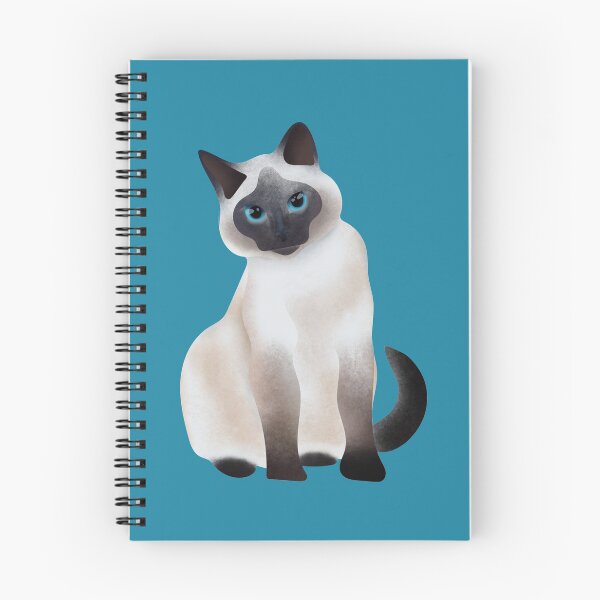 Item preview, Siamese cat with blue eyes design designed and sold by unepommedeterre.
