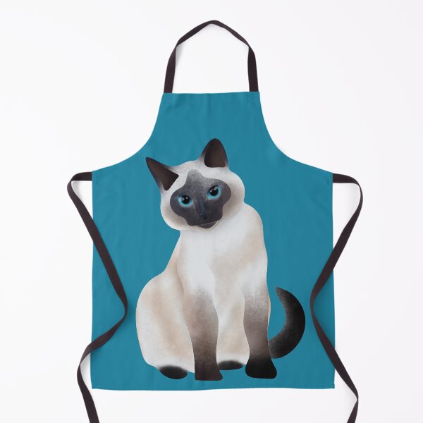 Item preview, Siamese cat with blue eyes design designed and sold by unepommedeterre.