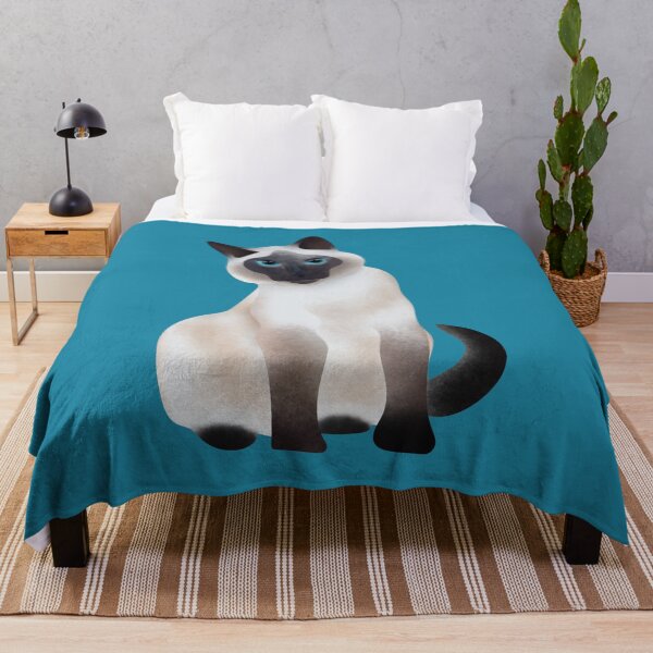 Item preview, Siamese cat with blue eyes design designed and sold by unepommedeterre.