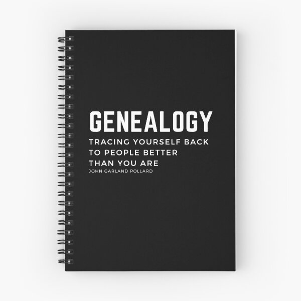 Item preview, Genealogy Tracing yourself back to people better than you are. John Garland Pollard quote and definition of the genealogist work. designed and sold by Vintage-TM.