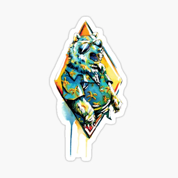 Angry bear Sticker