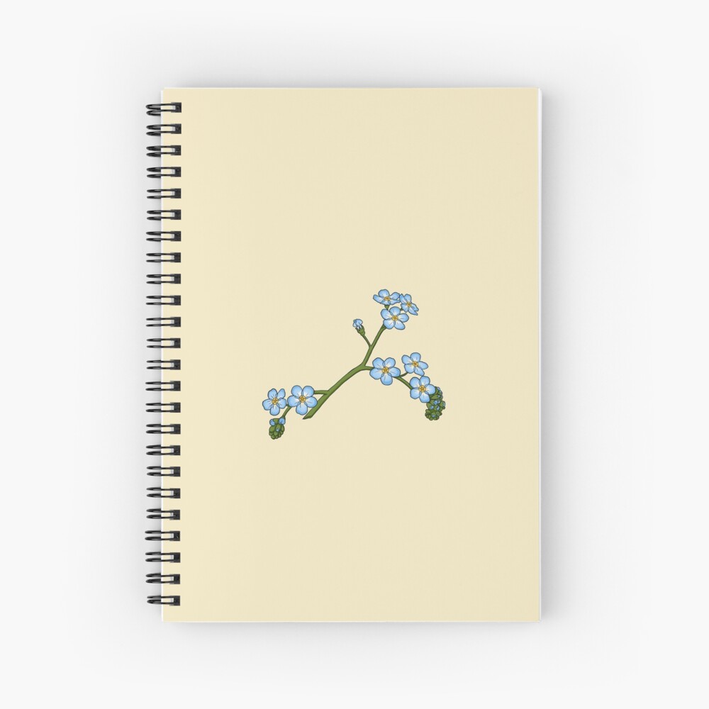 Forget-me-not Spiral Notebook