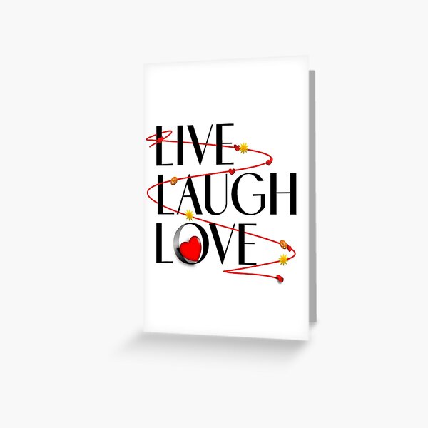 Item preview, Live Laugh Love - think happy thoughts with this inspirational quote designed and sold by Caroline Laursen.