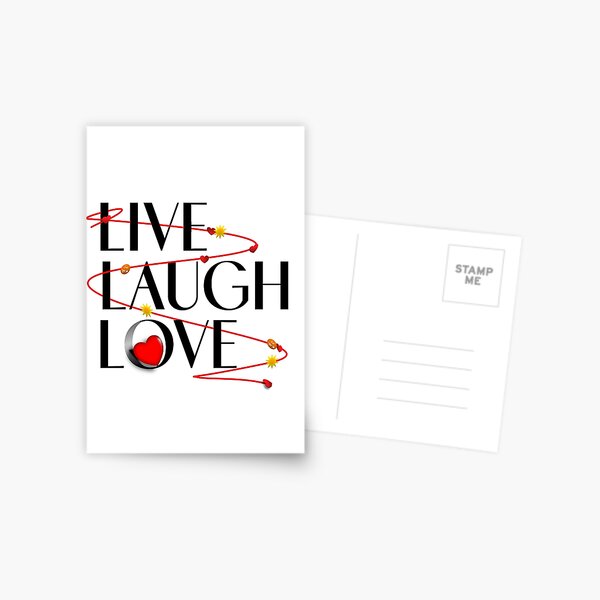 Item preview, Live Laugh Love - think happy thoughts with this inspirational quote designed and sold by Caroline Laursen.