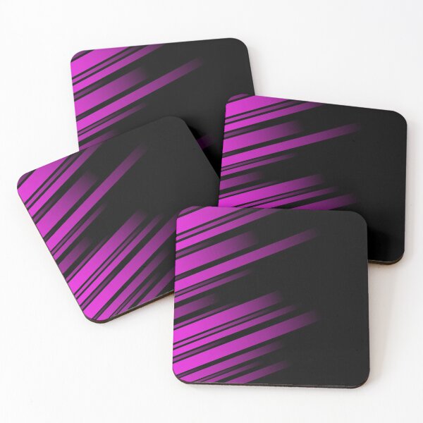 Item preview, Abstract Glowing Fuchsia and Black Striped designed and sold by SoccaTamam.