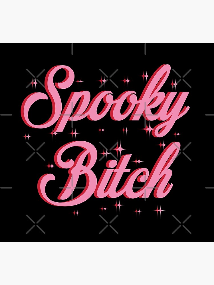 "Spooky B* " Poster For Sale By Izillustrations | Redbubble