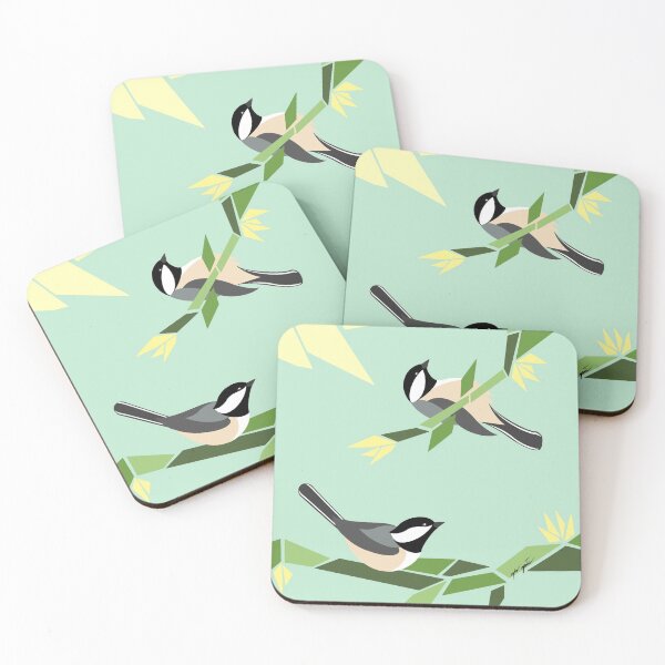 Item preview, Abstract Birds: Carolina Chickadees designed and sold by Natures-Vein.