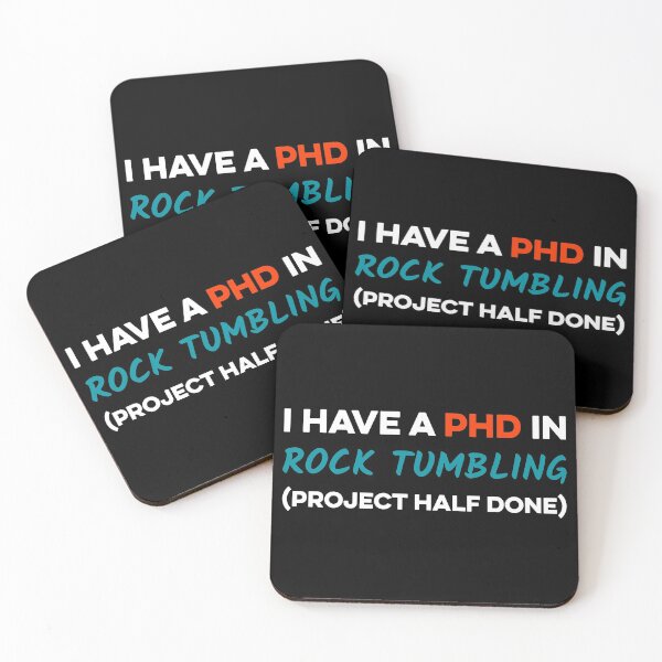 Item preview, I HAVE A PDH IN ROCK TUMBLING (PROJECT HALF DONE) designed and sold by TendyTees.