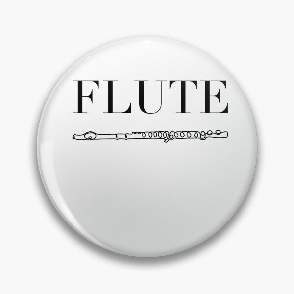 Item preview, MUSICONPRINT FLUTE ELEGANT Chic musician band orchestra instrument designed and sold by yourtravelguide.