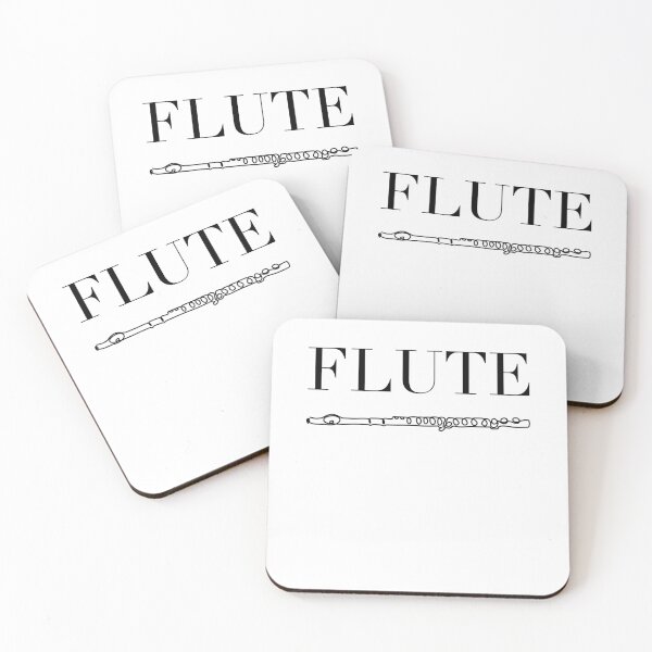 Item preview, MUSICONPRINT FLUTE ELEGANT Chic musician band orchestra instrument designed and sold by yourtravelguide.