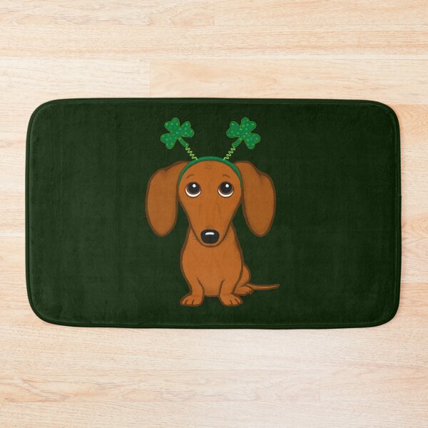 Item preview, Saint Patricks's Day Dog | Funny Shamrock Dachshund | Cute Wiener Dog designed and sold by Jenn Inashvili.