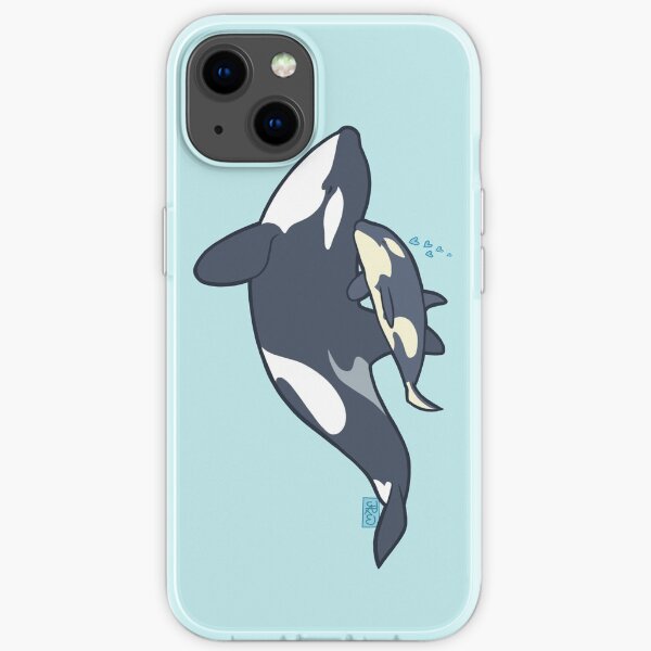 Orca Mutter und Kalb iPhone Flexible Hülle