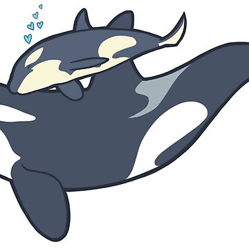 Artwork thumbnail, Orca mother and calf by jenrichards