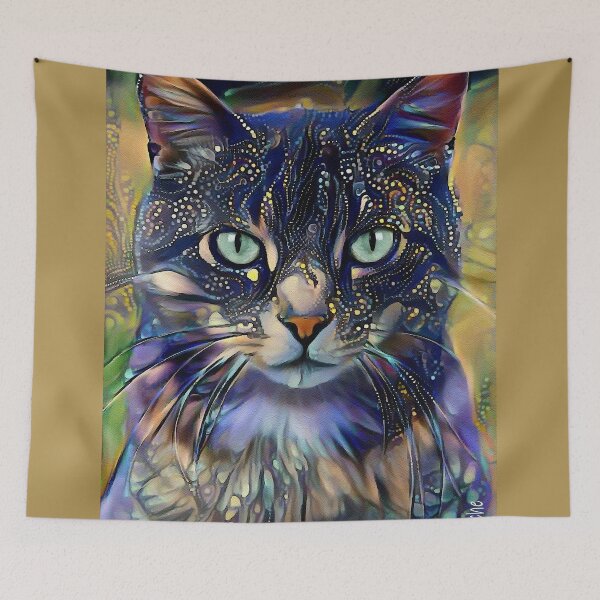 Item preview, Eydan, cat, chat, cat, kitty, lea roche paintings designed and sold by L. ROCHE.