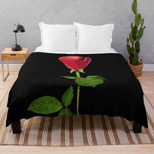 Item preview, Boxing glove rose art on black designed and sold by AznavourByKarin.