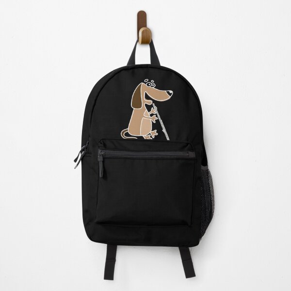 Item preview, MUSICONPRINT FLUTE DOG PUPPY musician band orchestra instrument designed and sold by yourtravelguide.
