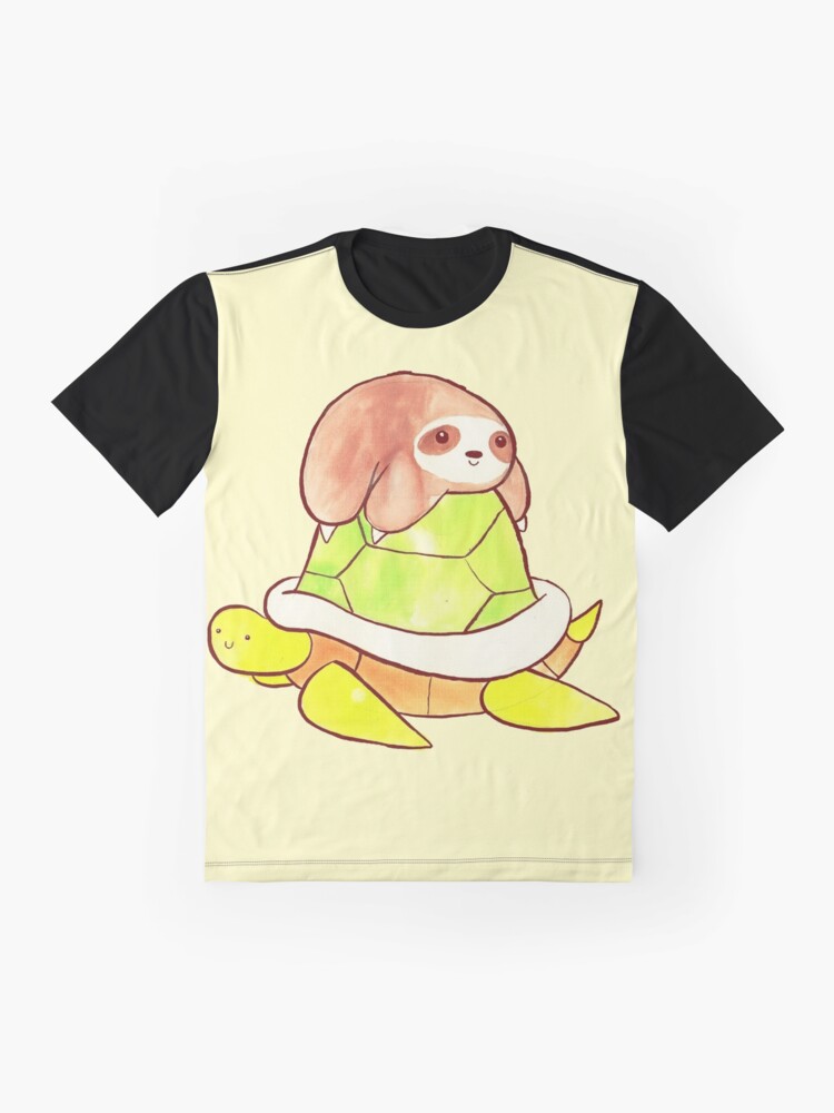 Alternate view of Little Sloth and Big Turtle Graphic T-Shirt