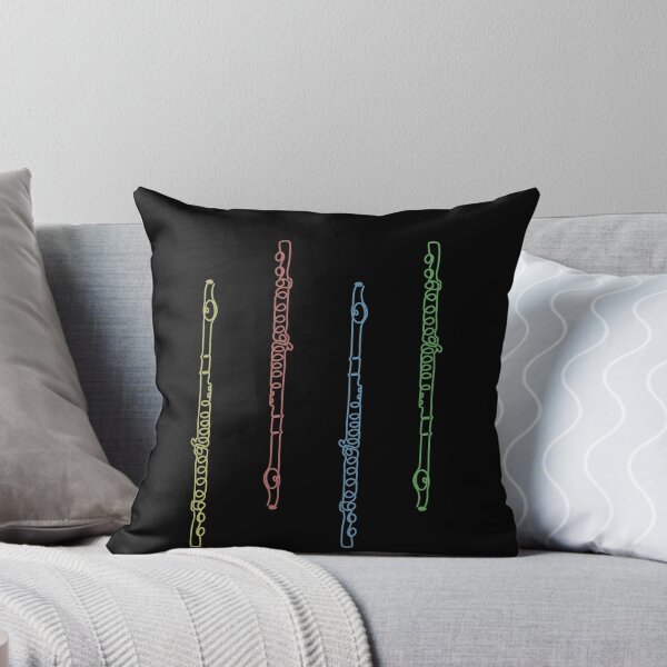 Item preview, MUSICONPRINT FLUTE color colored musician band orchestra instrument designed and sold by yourtravelguide.