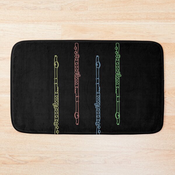 Item preview, MUSICONPRINT FLUTE color colored musician band orchestra instrument designed and sold by yourtravelguide.