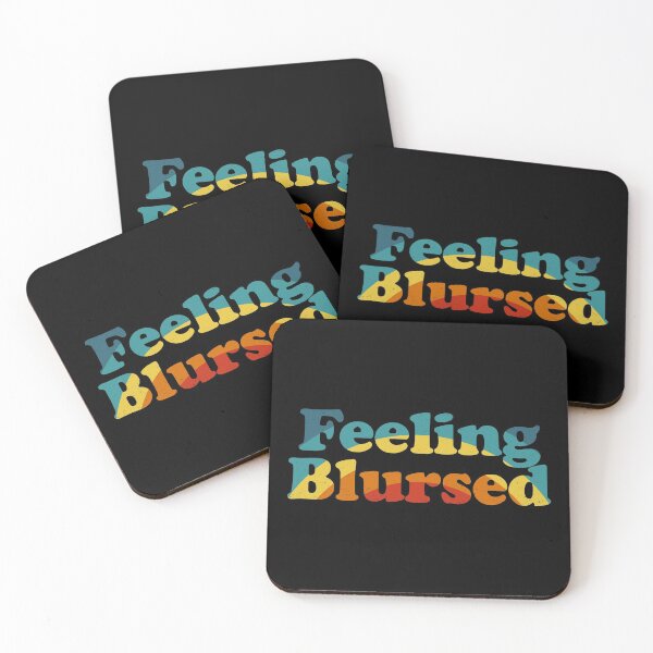 Item preview, Feeling Blursed - Funny Blessed Cursed Retro Rainbow designed and sold by bonmotto.