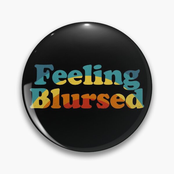 Item preview, Feeling Blursed - Funny Blessed Cursed Retro Rainbow designed and sold by bonmotto.