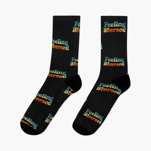 Item preview, Feeling Blursed - Funny Blessed Cursed Retro Rainbow designed and sold by bonmotto.