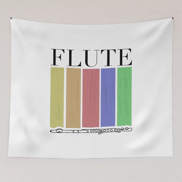 Item preview, MUSICONPRINT FLUTE RAINBOW musician band orchestra instrument designed and sold by yourtravelguide.