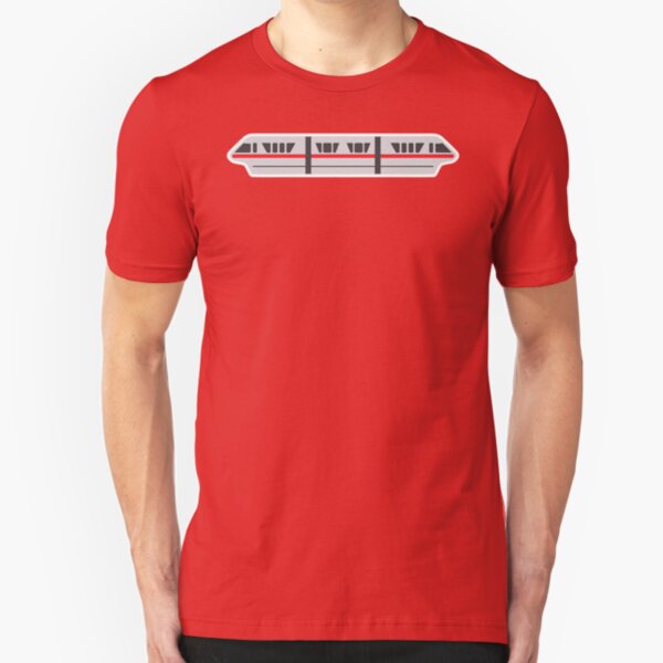 MONORAIL - RED Slim Fit T-Shirt