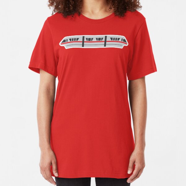 MONORAIL - RED Slim Fit T-Shirt