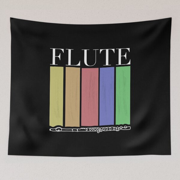 Item preview, MUSICONPRINT FLUTE RAINBOW musician band orchestra instrument designed and sold by yourtravelguide.