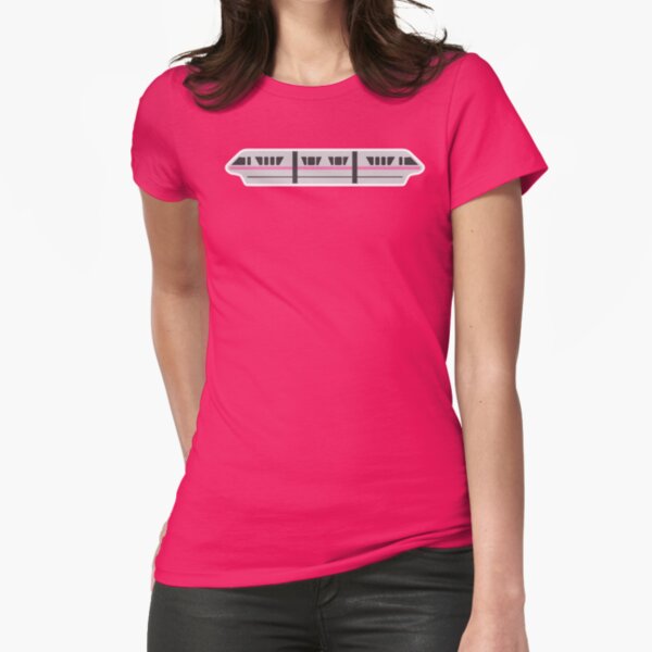 MONORAIL - PINK Fitted T-Shirt
