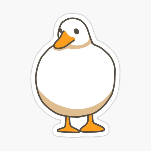 Fat Duck Sticker For Sale By Luckylou29 Redbubble   St,small,507x507 Pad,600x600,f8f8f8.u2 