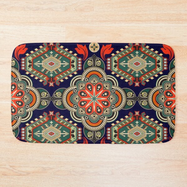 Item preview, Floral ornament abstract all over textile print designed and sold by Sovik Goswami.
