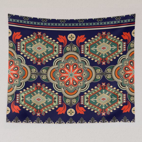 Item preview, Floral ornament abstract all over textile print designed and sold by Sovik Goswami.