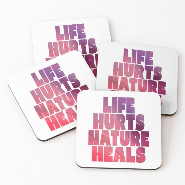 Item preview, Life hurts nature heals designed and sold by portokalis.