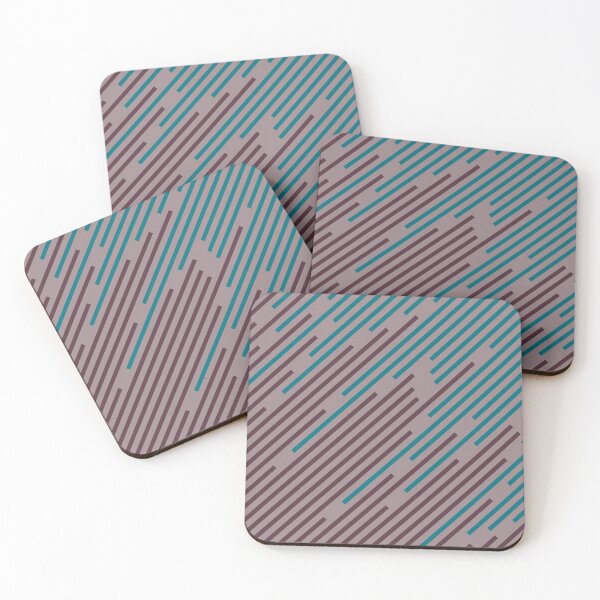 Item preview, Purple Pink-Purple Aqua Diagonal Line Pattern 2021 Color of the Year Epoch and Accent Shades designed and sold by ColorOfTheYears.