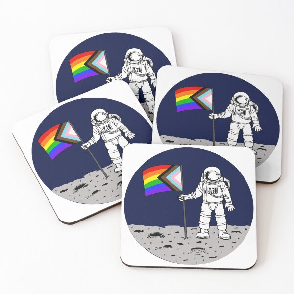 Item preview, Modern Gay Pride Astronaut designed and sold by designsbytracie.
